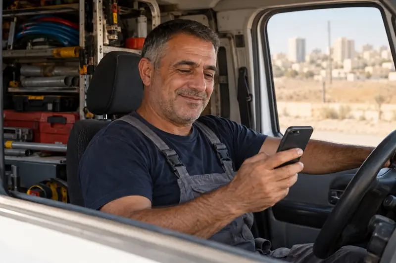 יוסי ברכב העבודה
